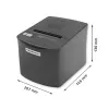 Thermo-bondrukker QOLTEC 50256 met USB-interface – compacte POS-printer