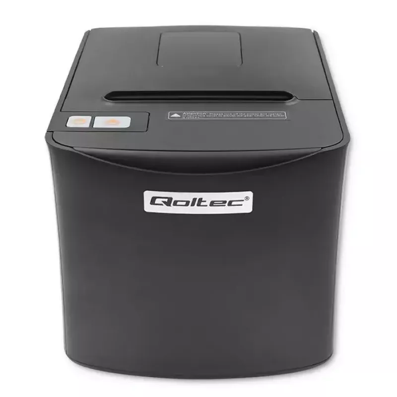 Thermo-bondrukker QOLTEC 50256 met USB-interface – compacte POS-printer