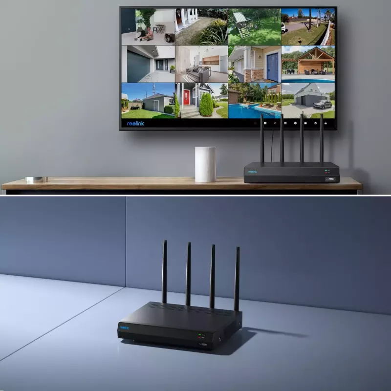 Reolink NVS12W 12-kanaals Wi-Fi 6 NVR 16MP ondersteuning 2TB HDD