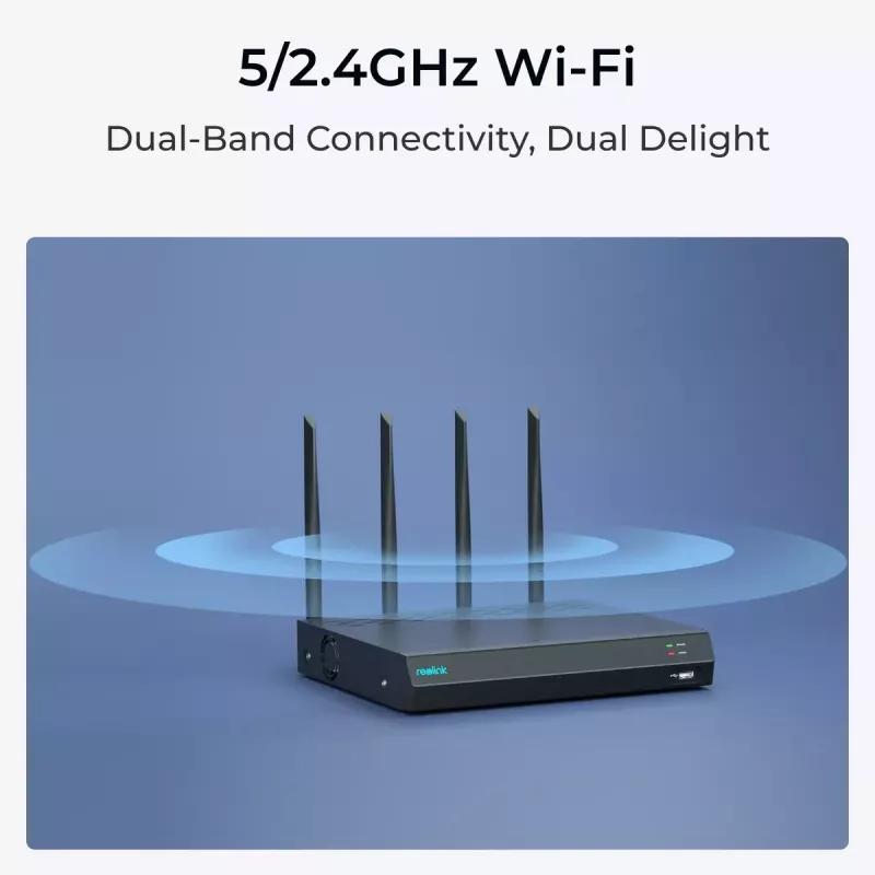 Reolink NVS12W 12-kanaals Wi-Fi 6 NVR 16MP ondersteuning 2TB HDD