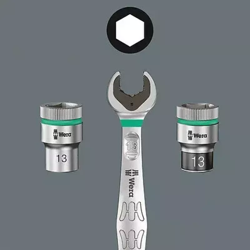 Wera 6005 Joker 4 Set 1 dubbele steeksleutelset, 4 st.