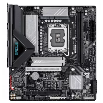 GIGABYTE B860M EAGLE moederbord - Intel Core Ultra Series CPU's, 6+1+2+1 fasen VRM, tot 9066 MHz DDR5, 1x PCIe 5.0 + 1x PCIe 4.0 M.2, 2,5 GbE LAN, USB 3.2 Gen 1