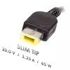 Akyga AK-ND-24 laptopvoeding voor Lenovo, 65 W, 20 V, 3,25 A, Slim Tip
