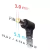 Akyga AK-ND-27 laptopvoeding voor Samsung, 90 W, 19 V, 4,74 A, 5,5 x 3,0 mm + pin