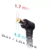 Akyga AK-ND-50 notebookvoeding voor Lenovo, 45 W, 20 V / 2,25 A, 4,0 x 1,7 mm