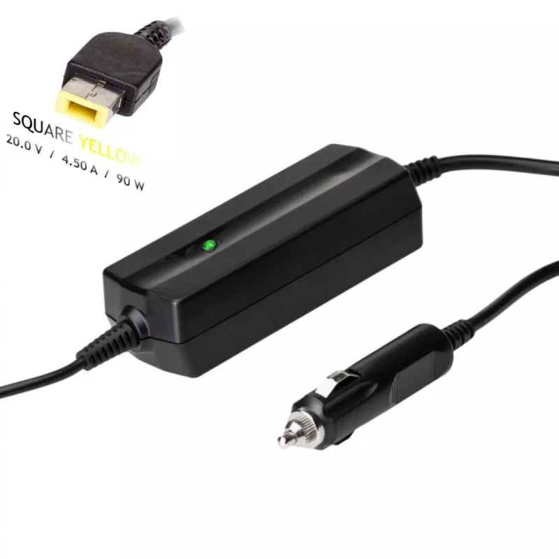 Akyga AK-ND-42 auto-notebookvoeding voor Lenovo, 90 W, 20 V / 4,5 A, Slim Tip, 12 V ingang