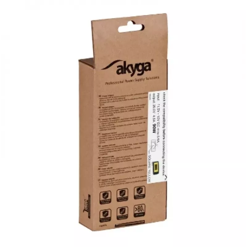 Akyga AK-ND-42 auto-notebookvoeding voor Lenovo, 90 W, 20 V / 4,5 A, Slim Tip, 12 V ingang