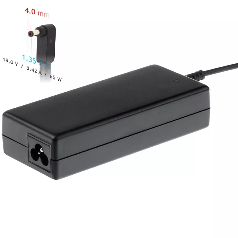 Akyga AK-ND-55 notebookvoeding 19 V / 3,42 A, 65 W, 4,0 x 1,35 mm stekker, voor Asus