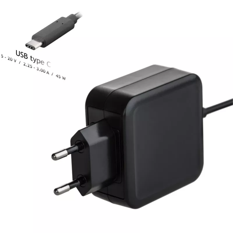 Akyga AK-ND-60 USB-C-notebookvoeding 45 W, Power Delivery, 5–20 V, 1,2 m