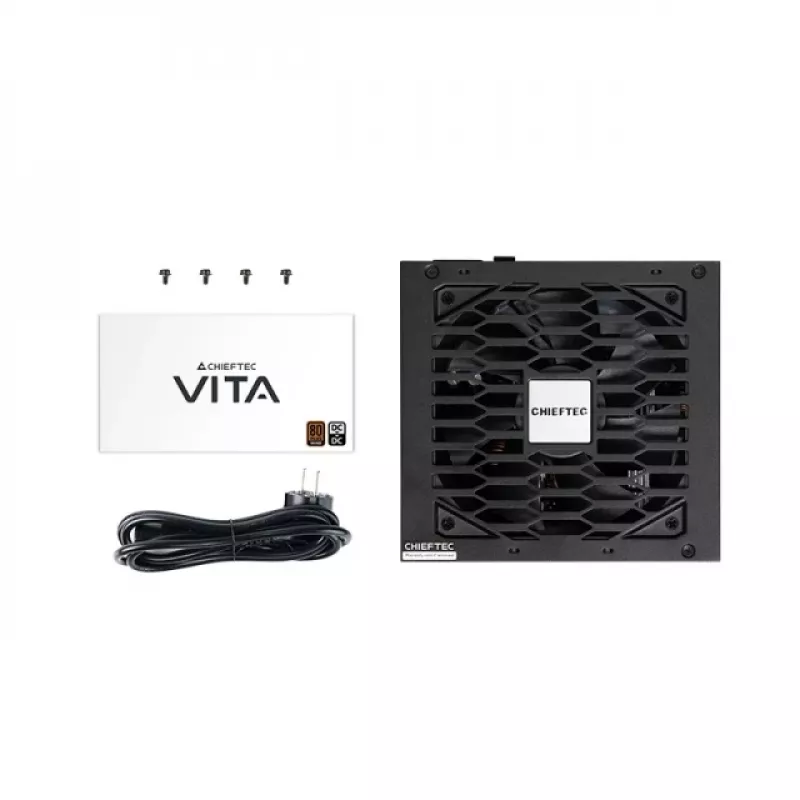 Chieftec Vita voeding 850W 80+Bronze - pc/server-voeding - voeding 20+4 pin ATX PS/2 zwart