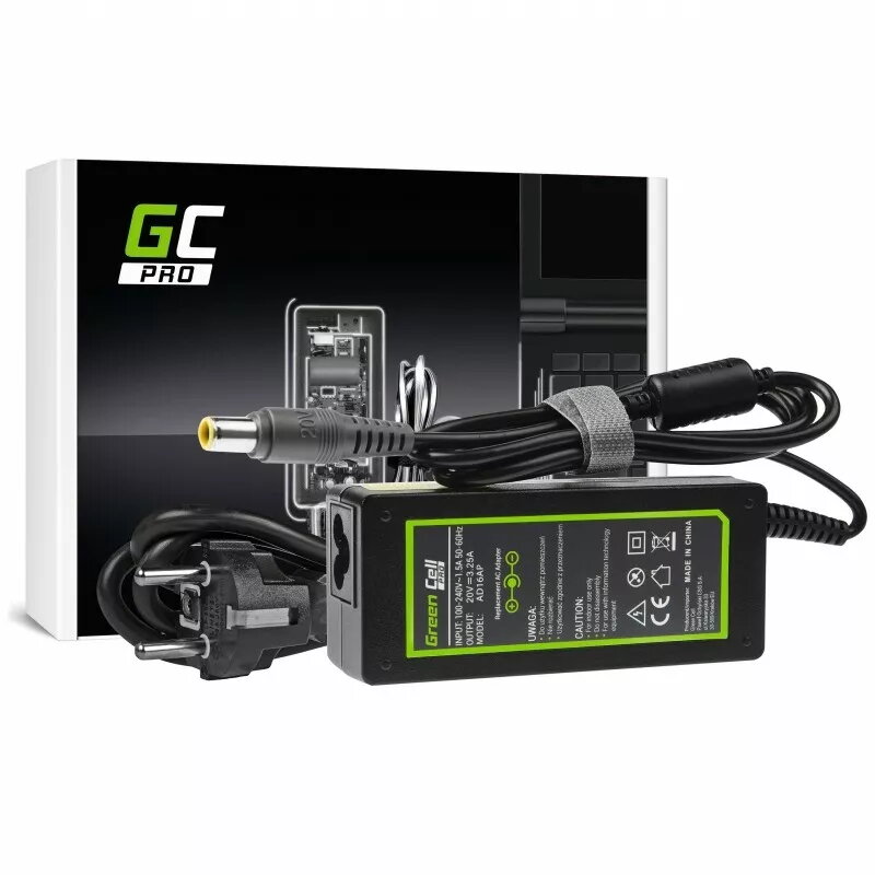 Green Cell voeding AC-adapter voor Lenovo 20V | 3,25A | 65W | 7,7-5,5mm