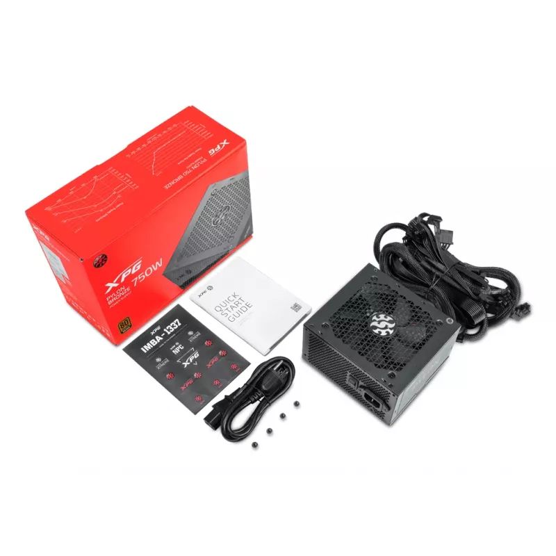 XPG PYLON 550W voeding, 550 W, 100 - 240 V, 50 - 60 Hz, 8/4 A, actief, 110 W