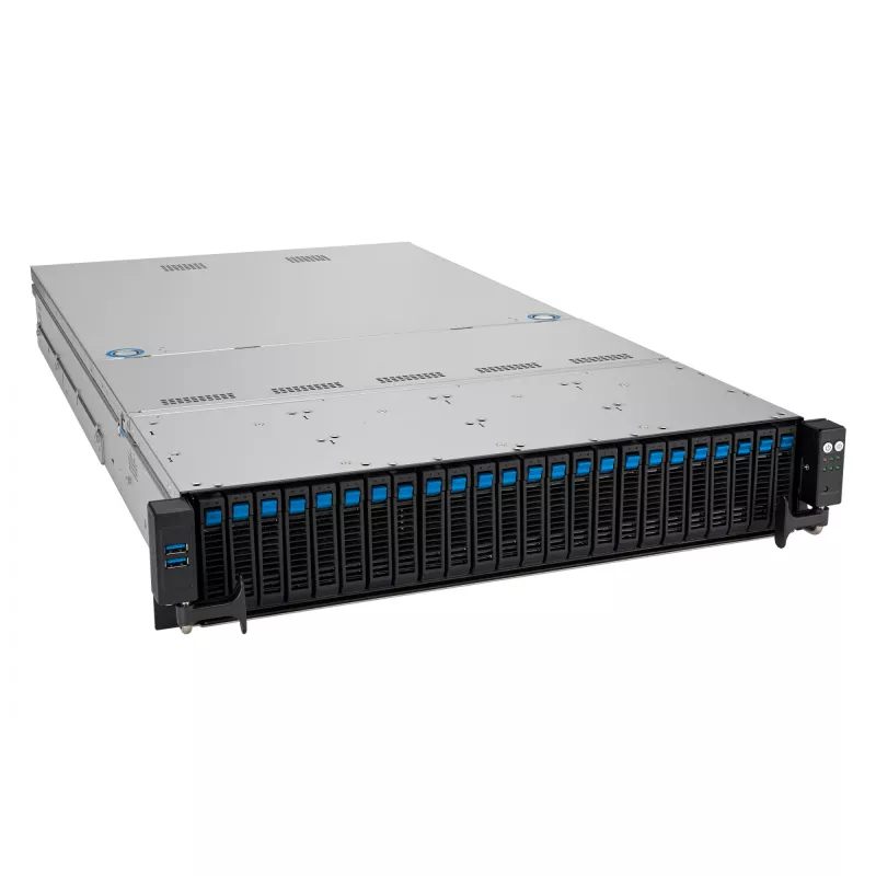ASUS RS521A-E12-RS24U Socket SP5 rack (2U) zwart, zilver