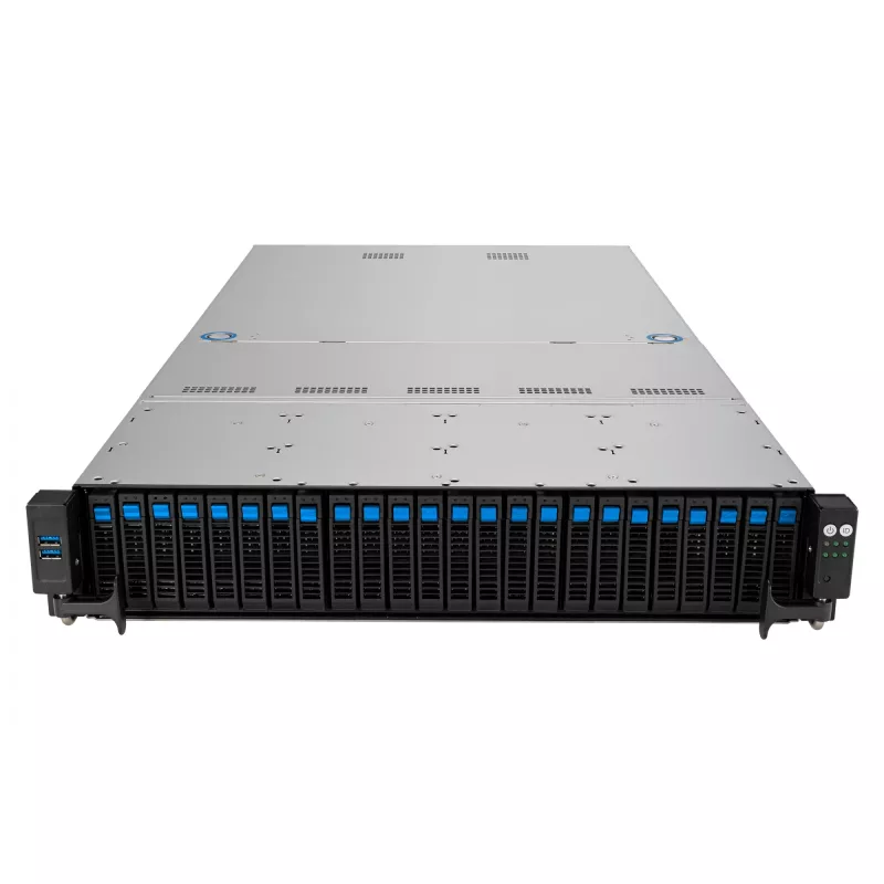 ASUS RS521A-E12-RS24U Socket SP5 rack (2U) zwart, zilver