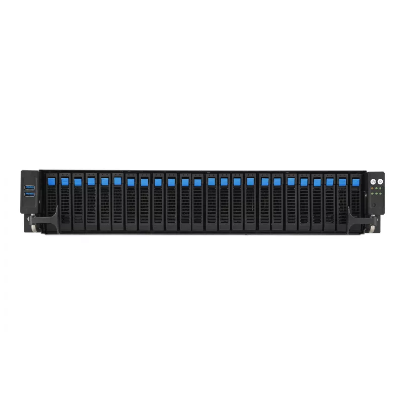 ASUS RS521A-E12-RS24U Socket SP5 rack (2U) zwart, zilver