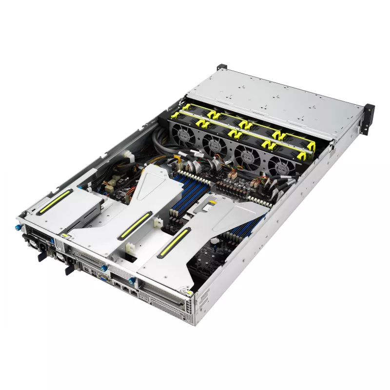 ASUS RS521A-E12-RS24U Socket SP5 rack (2U) zwart, zilver