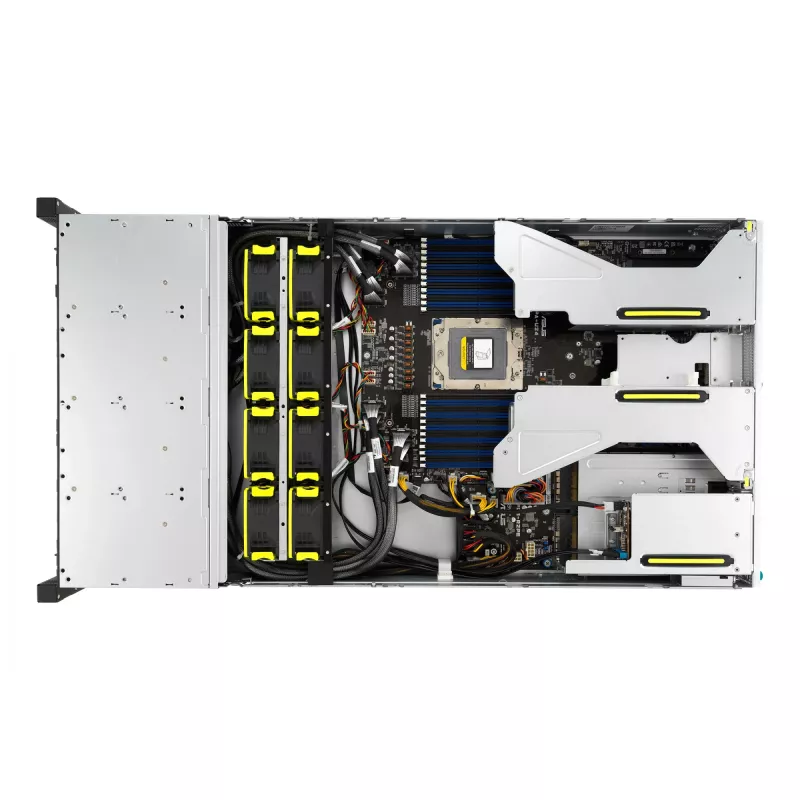 ASUS RS521A-E12-RS24U Socket SP5 rack (2U) zwart, zilver