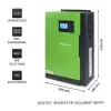 Qoltec 53886 off-grid hybride zonne-omvormer, 3,5 kW, 100 A MPPT, 24 V, zuivere sinus