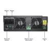 Qoltec 53886 off-grid hybride zonne-omvormer, 3,5 kW, 100 A MPPT, 24 V, zuivere sinus