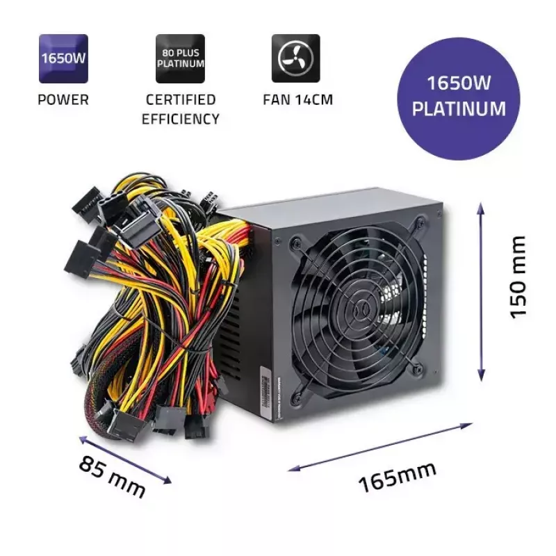 Voeding Qoltec 50342 1650W