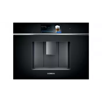Inbouw-espressomachine Siemens CT718L1B0 – 2,4-liter watertank, 19 bar, geïntegreerde maalwerk en melkopschuimer, TFT-touchdisplay, zwart