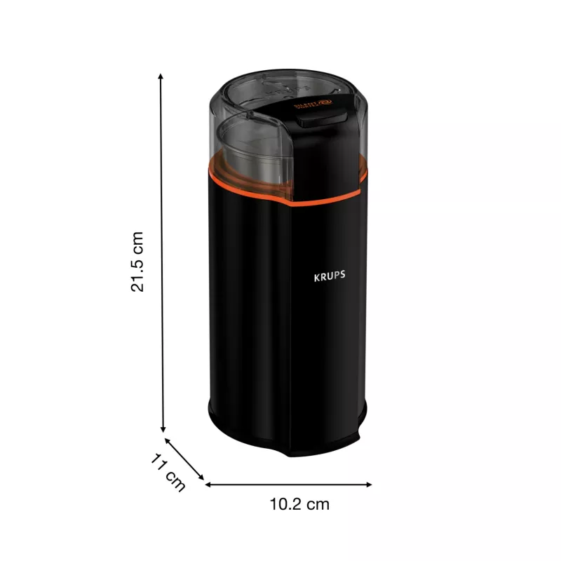 Kruidenmolen Krups Silent Vortex GX3328 175 W zwart 90 g inhoud