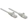 Intellinet 319768 Cat5e U/UTP patchkabel, 3 m, RJ45-RJ45, CCA, PVC, vergulde contacten, snagless, grijs