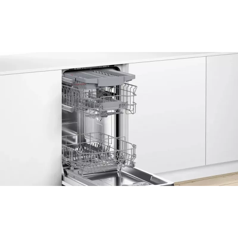 Inbouwvaatwasser Bosch Serie 4 SPV4HMX10E, compact, 10 couverts, 44 dB, energieklasse E