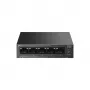 Unmanaged switch TP-LINK LS105P, 5x Fast Ethernet (10/100) poorten, 4x PoE-poorten, 1 Gbit/s switchingcapaciteit, ventilatorloos, zwart