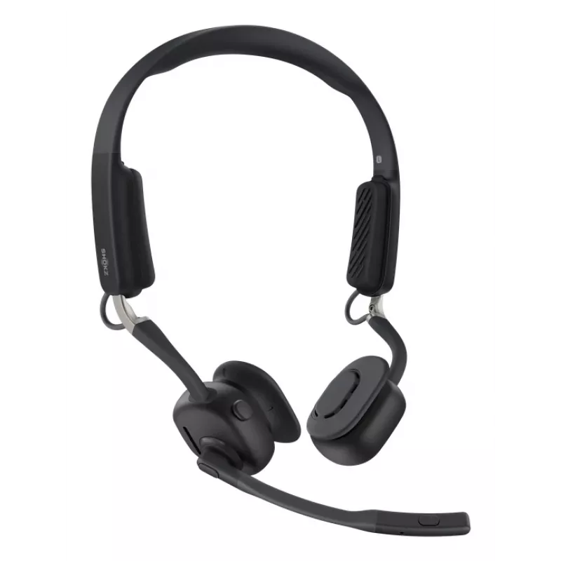 SHOKZ OpenMeet draadloze Bluetooth-beengeleidingsheadset voor videoconferenties