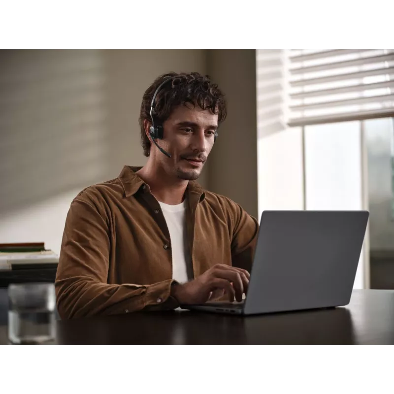 SHOKZ OpenMeet draadloze Bluetooth-beengeleidingsheadset voor videoconferenties