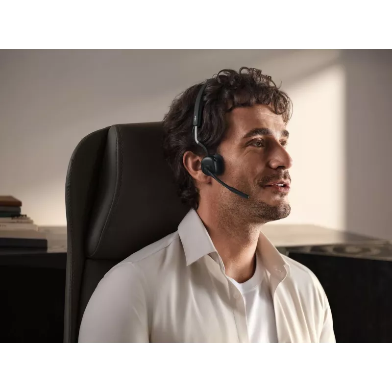 SHOKZ OpenMeet draadloze Bluetooth-beengeleidingsheadset voor videoconferenties