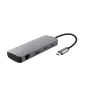 USB Type-C hub TRUST 25672 — HDMI, RJ-45, USB 3.2 Gen 1 Type-A/Type-C, SD/MicroSD, grijs