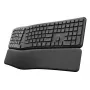 Trust Keyra ergonomisch draadloos multidevice-toetsenbord