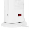 Elektrische keramische kachel NOVEEN PTC2000 — 2000 W, instelbare thermostaat, LED-display, timer, afstandsbediening, wit