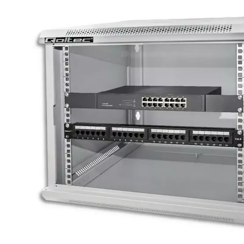 19 inch rack-kast QOLTEC 9U model 54484, afmetingen 600x500x450 mm