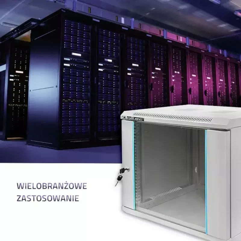 19 inch rack-kast QOLTEC 9U model 54484, afmetingen 600x500x450 mm