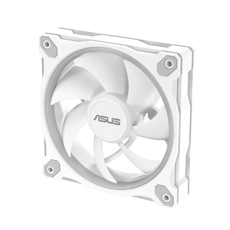 Behuizingsventilator ASUS Prime MR120 ARGB wit 120 mm, 1600 tpm, PWM, glijlager, 58 CFM