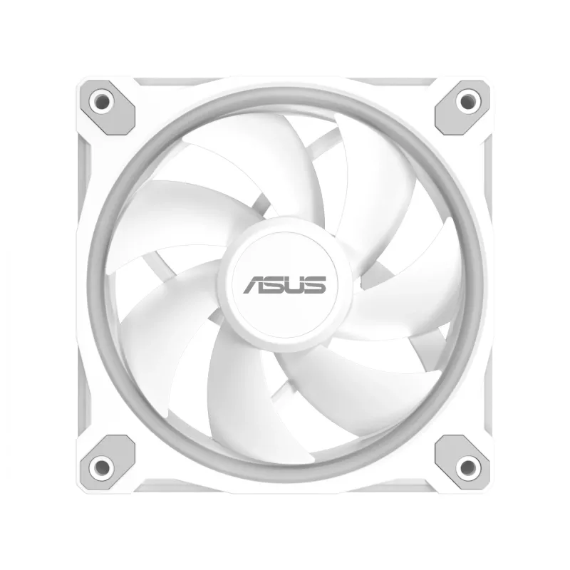 Behuizingsventilator ASUS Prime MR120 ARGB wit 120 mm, 1600 tpm, PWM, glijlager, 58 CFM