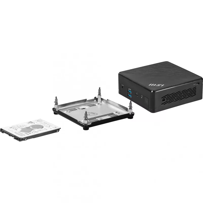 MSI Cubi 5 12M-004EU Intel® Core™ i3 i3-1215U 8 GB DDR4-SDRAM 256 GB SSD Windows 11 Pro mini-pc zwart