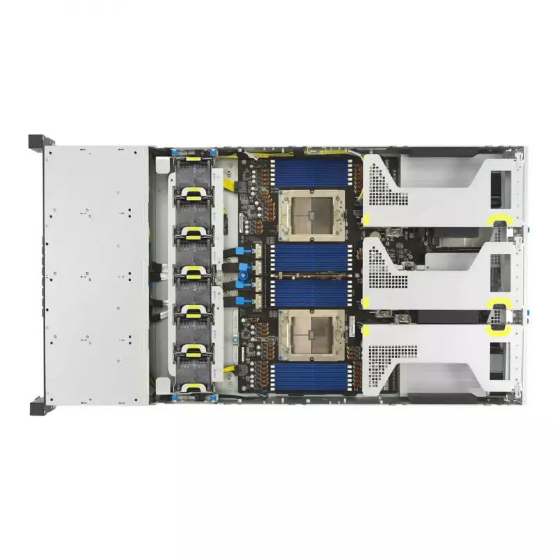 Server-rack platform ASUS RS720A-E13-RS24G 2U AMD, 24x 2,5-inch bays, 2x SP5 CPU, 24 DIMM DDR5, max. 3 TB, Aspeed AST2600