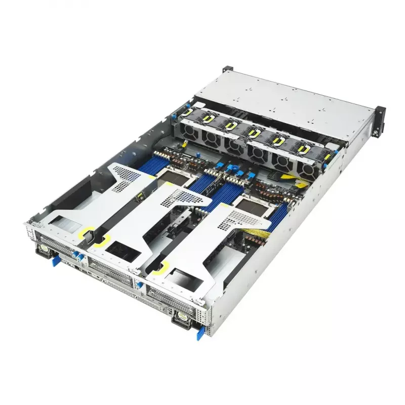 Server-rack platform ASUS RS720A-E13-RS24G 2U AMD, 24x 2,5-inch bays, 2x SP5 CPU, 24 DIMM DDR5, max. 3 TB, Aspeed AST2600