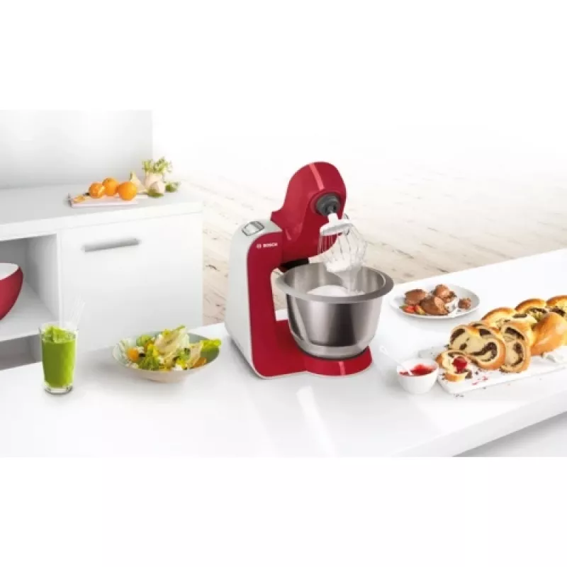 Bosch MUM58720 keukenmachine 1000 W 3,9 l grijs, rood, roestvrij staal