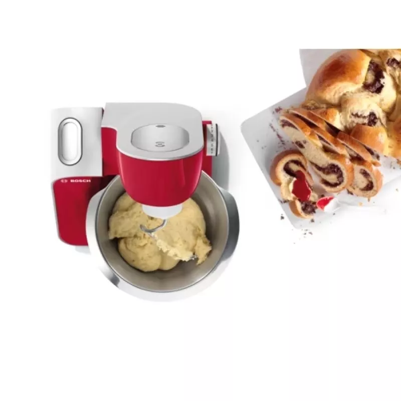 Bosch MUM58720 keukenmachine 1000 W 3,9 l grijs, rood, roestvrij staal