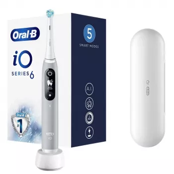 Oral-B iO elektrische tandenborstel roterende tandenborstel grijs