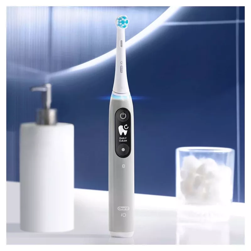 Oral-B iO elektrische tandenborstel roterende tandenborstel grijs