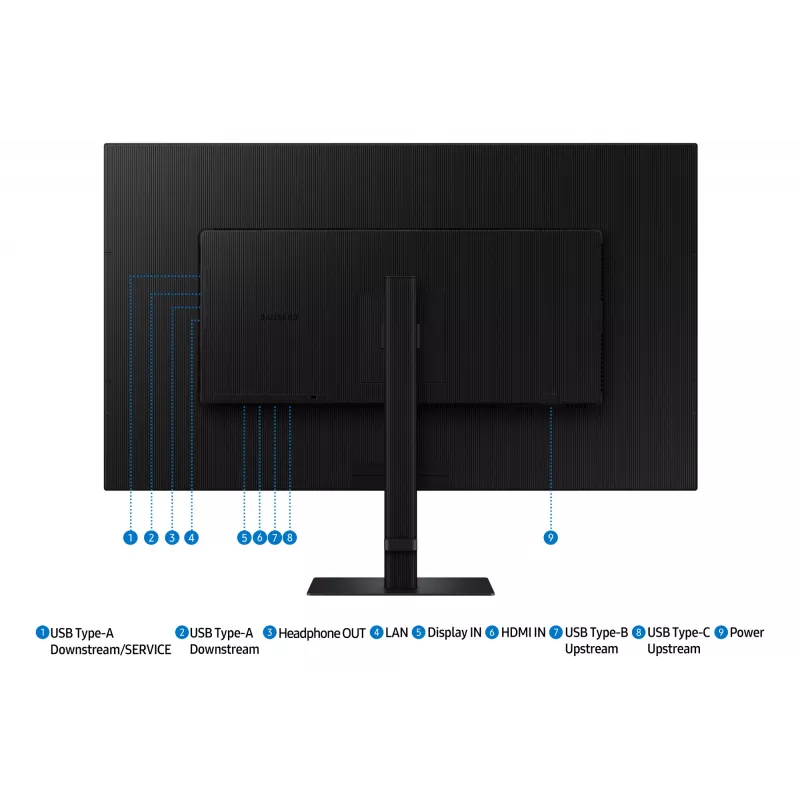 Samsung S80UD computermonitor 94 cm (37 inch) 3840 x 2160 pixels 4K Ultra HD lcd zwart