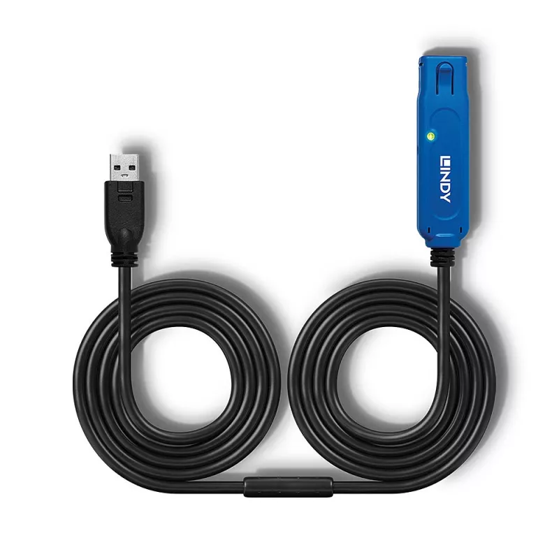 USB-verlengkabel Lindy 10m Active Extension Pro