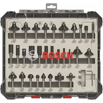 Bosch Gemengde freesbits, 30-delig, freesset, 8 mm, 30 stuks