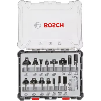 Bosch 2 607 017 471 Bovenfrees, freesset 15 stuks